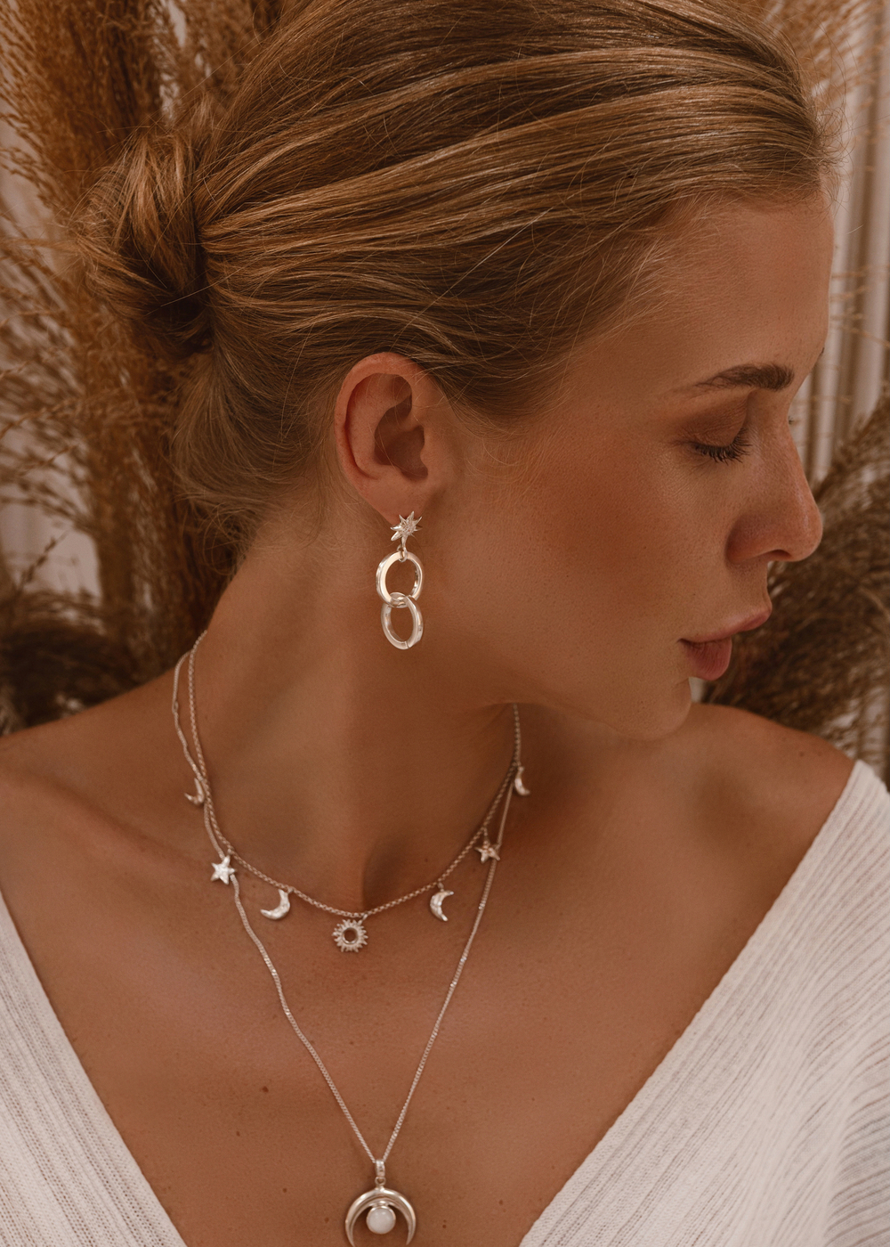 Серьги-трансформеры «Северное сияние»