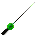 Зимняя удочка WestMan Pike, хлыст плоский, жесткий (30см), Зеленый