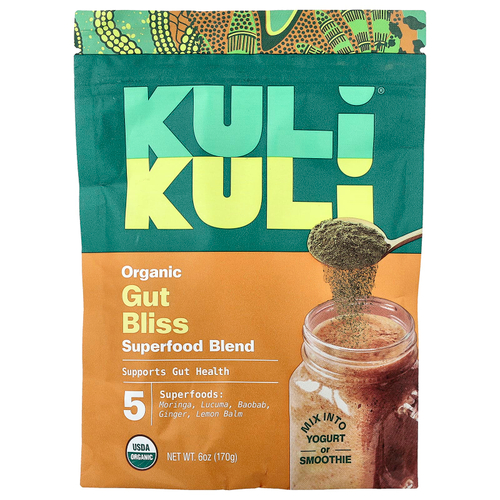 Kuli Kuli, Органическая смесь суперпродуктов, Gut Bliss, 170 г (6 унций)