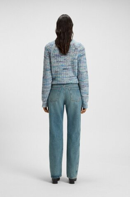 BOSS Джинсы прямого кроя из плотного денима