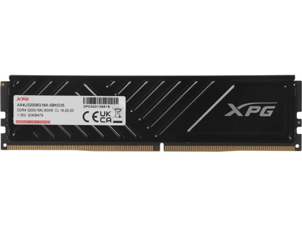 Оперативная память ADATA Gammix AX4U32008G16A-SBKD35, DDR4 1х 8ГБ 3200 МГц, DIMM, RTL