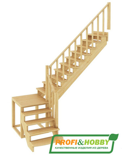 Лестница на второй этаж К-002м/2 Правая