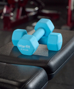 Гантель неопреновая DB-201 2,5 кг, синий пастель