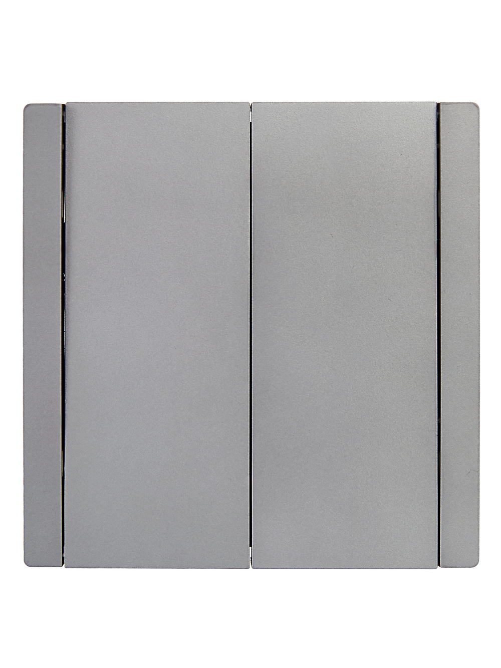 FORTE&PIANO Выключатель 2-клавишный проходной 10А FP507 сталь IEK