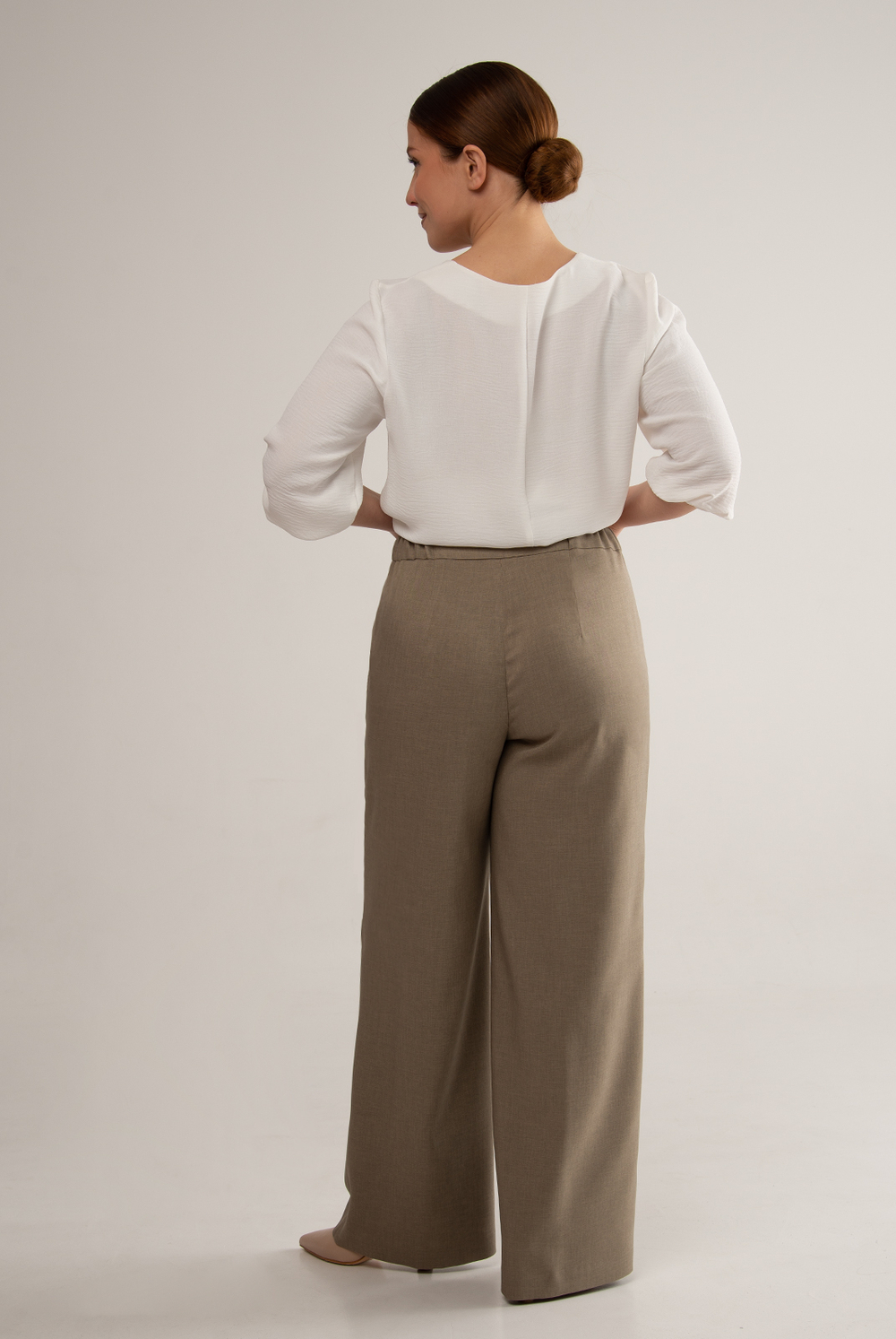 Брюки женские 3393ВЕБ, мусковадо #479Мус023393ВЕБ