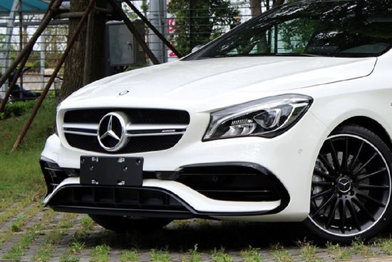 Юбка переднего бампера V.2 для Mercedes CLA class C117 2016-2019
