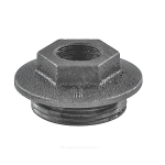 Заглушка (пробка) проходная 1 1/4"x1/2" левая резьба для чугунных радиаторов CRMTCLB