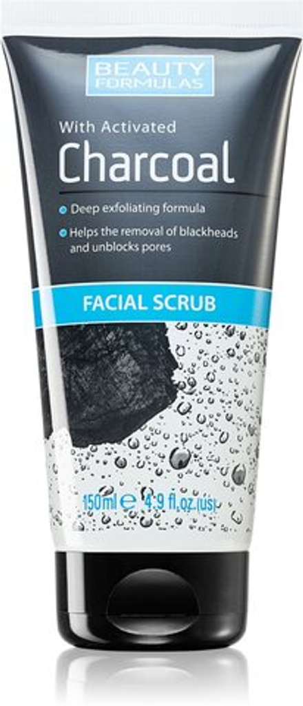 Beauty Formulas Charcoal - скраб для лица с активированным углем /   150  ml  / GTIN 5012251012249