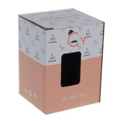 GAEM Кружка с крышкой и ложкой, 400 мл, L12 W8 H11,5 см, 4в.