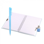 Блокнот в футляре, 19,5 см * 22,5 см , гребень, Alingar, ламинация, конгрев, эффект 3D, замочек, 46 л., клетка, "Футбол"