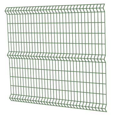 Сетка 1,7х2,5 м зеленая 6005 пруток 4 мм / 3Р  заборная 3D