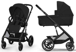 Коляска Cybex Balios S Lux BLK complete Cloud G Moon Black Plus Base G 4 в 1 Moon Black с дождевиками
