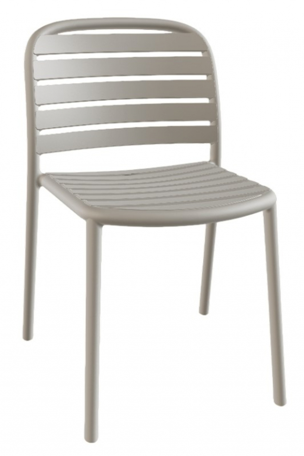 Стул пластиковый Papatya Tarabya-S, светло-серый