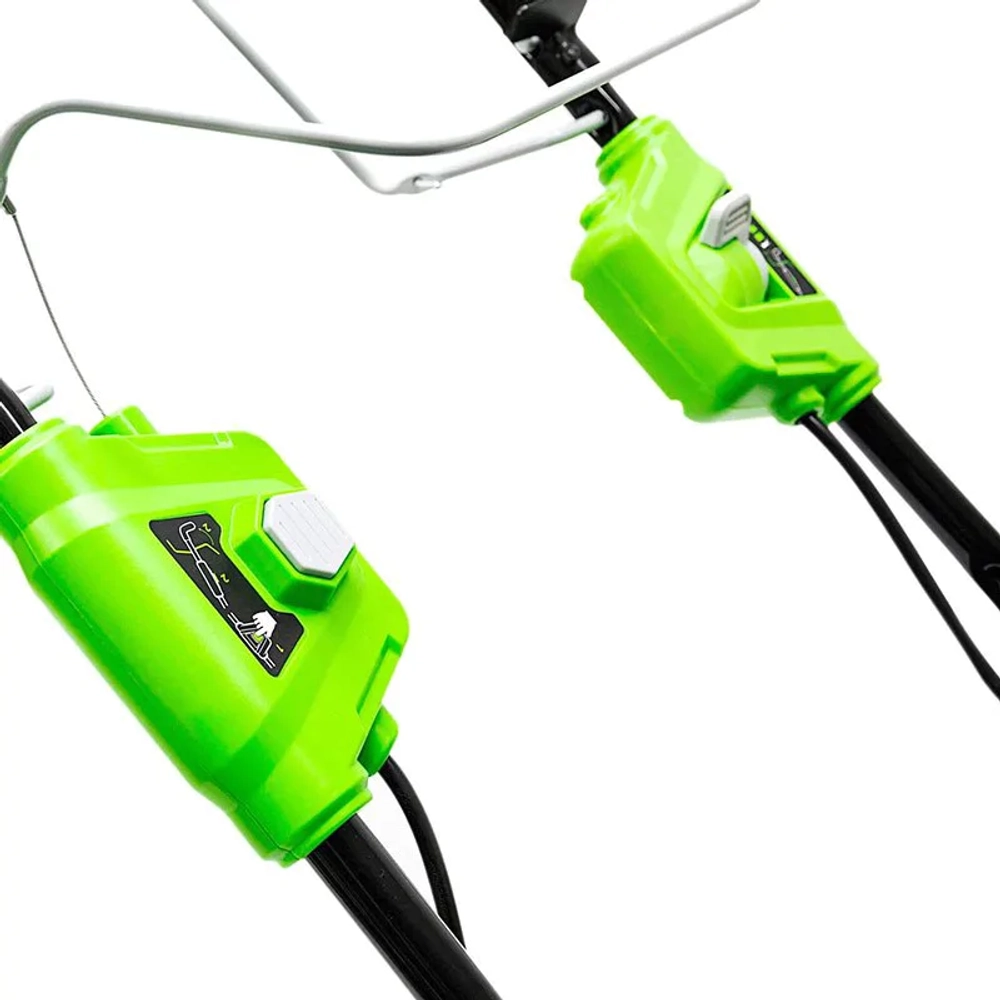 Газонокосилка аккумуляторная Greenworks GD40LM46SP 40В (1 x 4 Ач, ЗУ) нож 46 см, 2506807UB