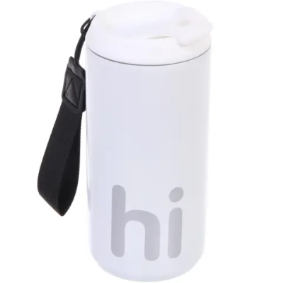 Термокружка 500мл «HI», цвет белый