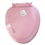 Сиденье для унитаза с планкой цвет розовый в индивид. термоупаковке