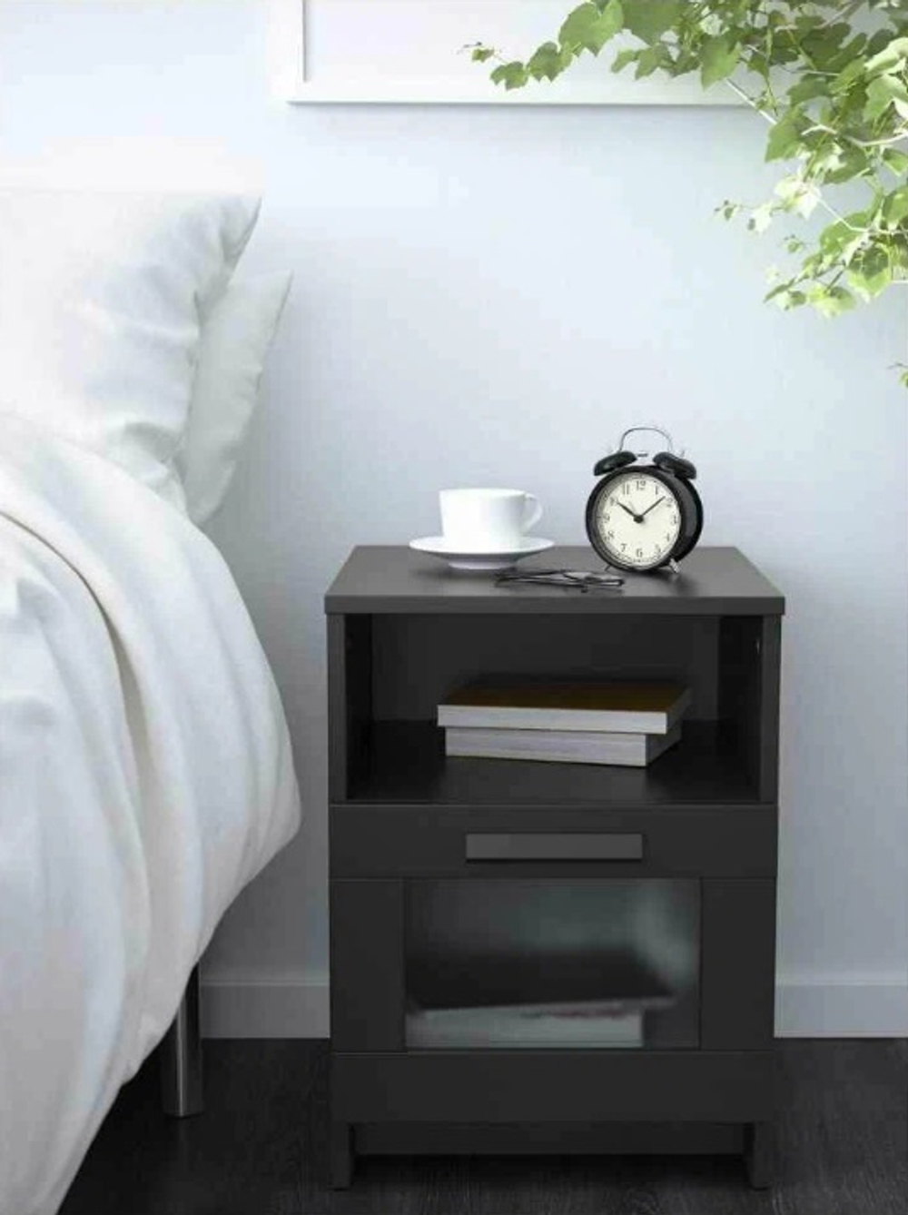 Тумба прикроватная Ikea Brimnes, черный