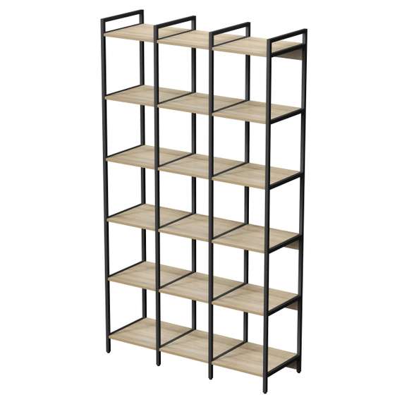 10СВТ.6.400 Стеллаж высокий тройной 6 полок, узкий (1160*400*2080)