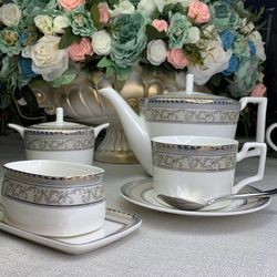 Lenardi 145-365 Чайный сервиз 18пр. 250 мл ЭЛЕГАНТ в под.уп.(х2)Костяной фарфор