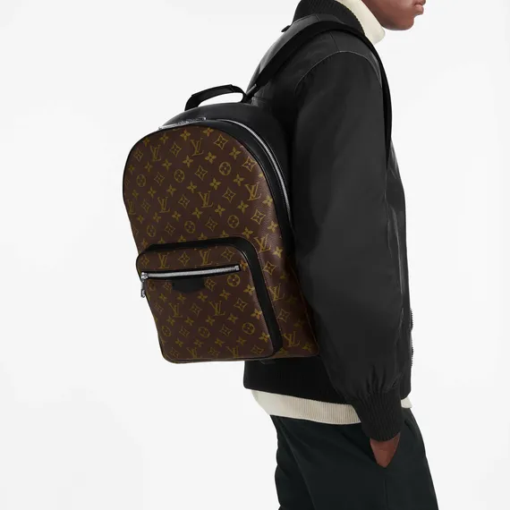 Рюкзак Louis Vuitton Josh канва Monogram Macassar коричневый