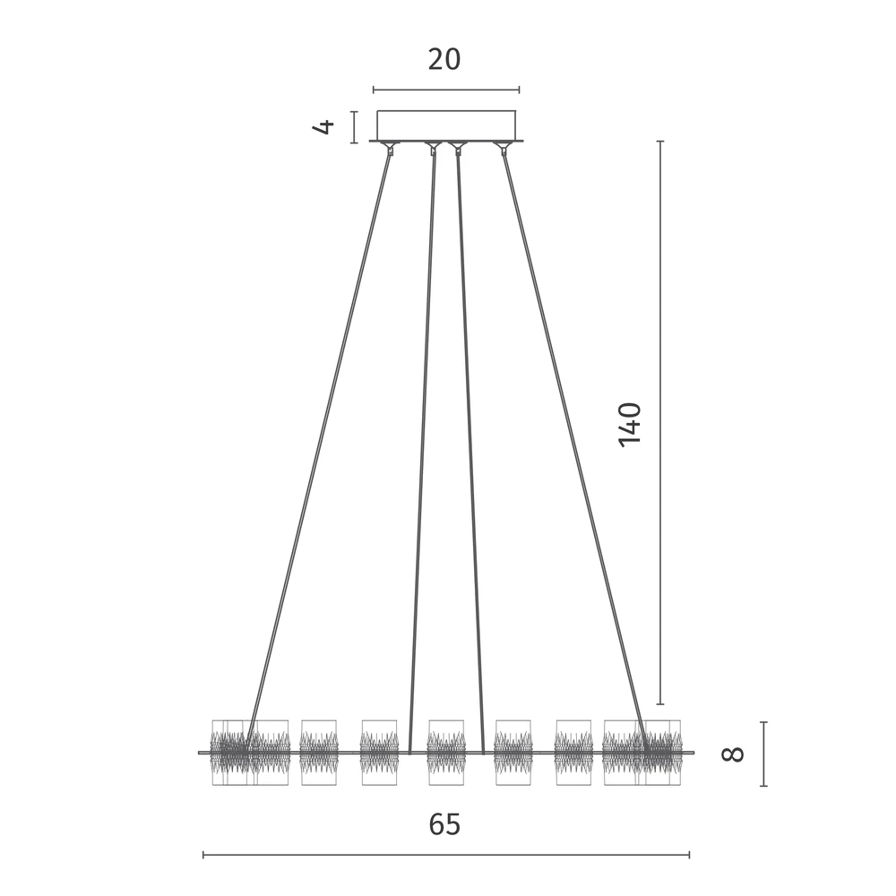 Подвесная люстра Divinare MONNA 1933/06 SP-44