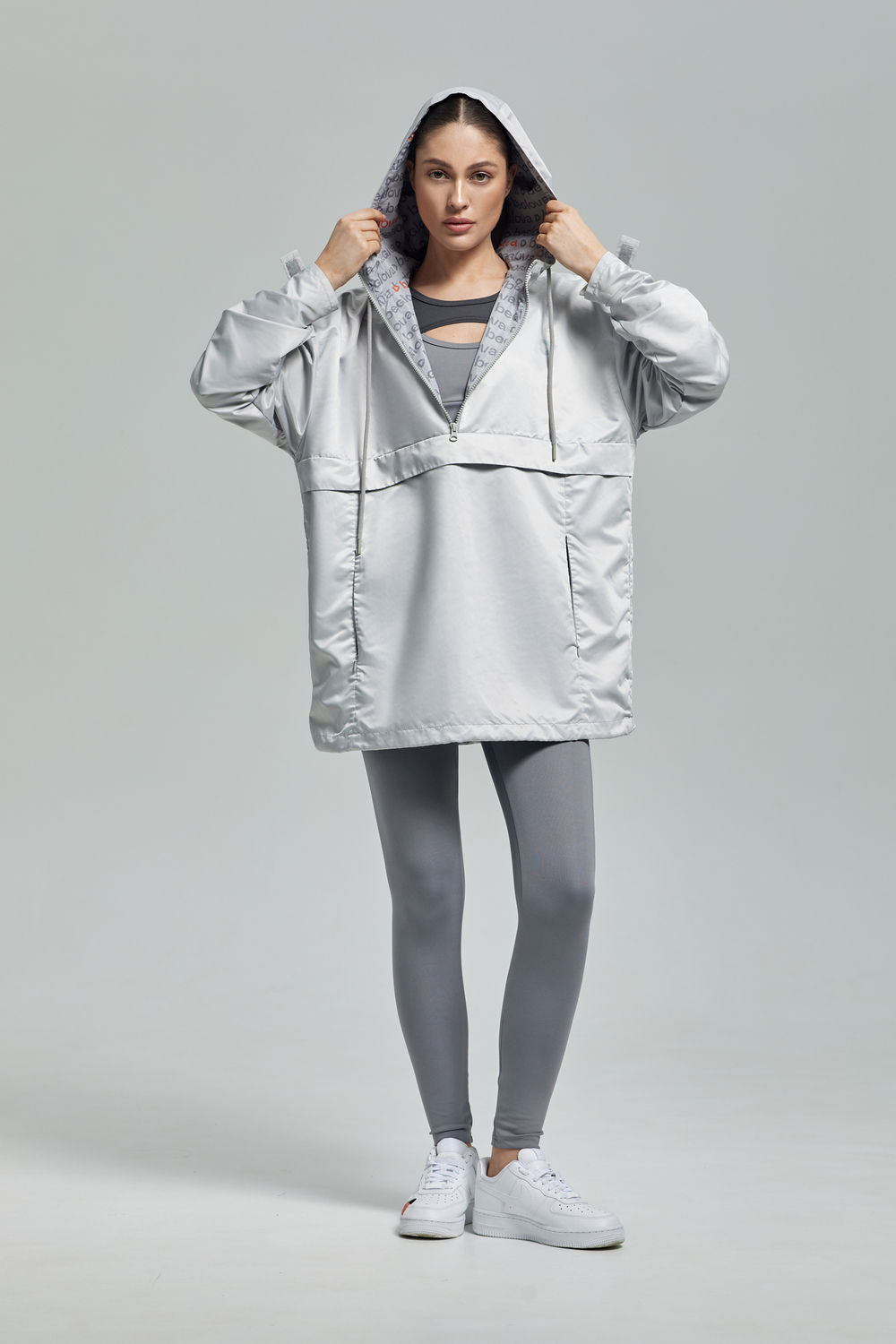 Анорак светло-серый