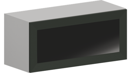 Кухня Модуль ШВГС 800 Графит / Насыщенно-зеленый