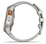 Умные часы Garmin Fenix 7 Pro Sapphire Solar, серый с серо-оранжевым ремешком (Fog Gray)