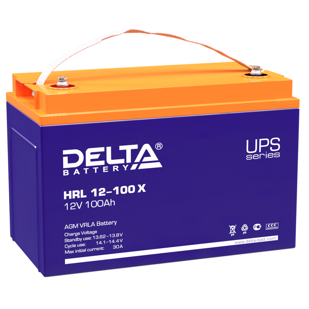 Аккумуляторная батарея Delta HRL 12-100 X (12V / 100Ah)