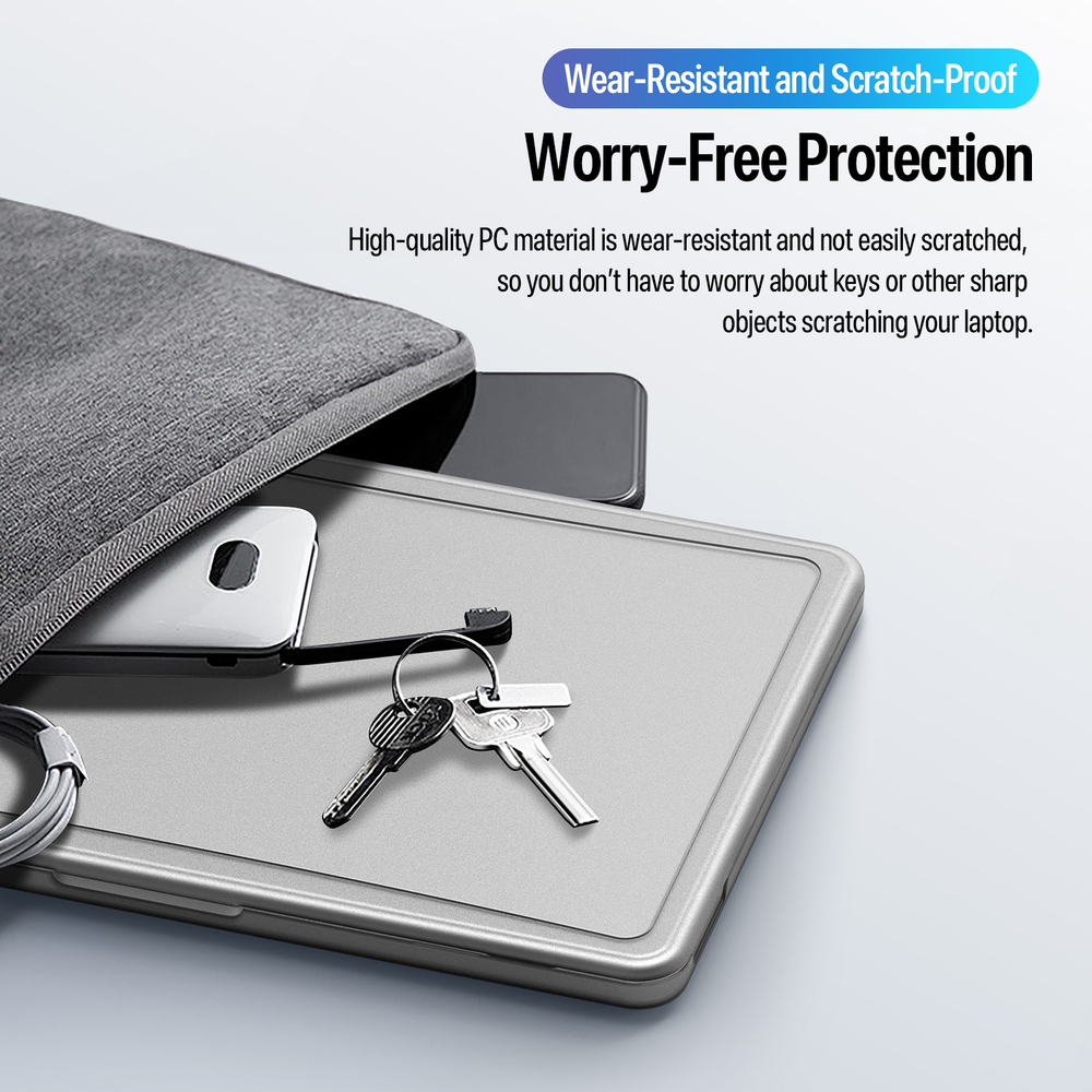 Чехол тонированный серый для ноутбука MacBook Neo 13 (с 2026-), серии LCGB Series Protective от Dux Ducis