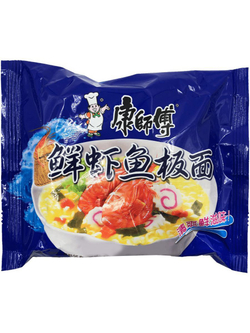 Лапша Master Kong со вкусом Креветок и Морепродуктов 98 г