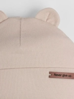 Шапка детская с ушками на осень