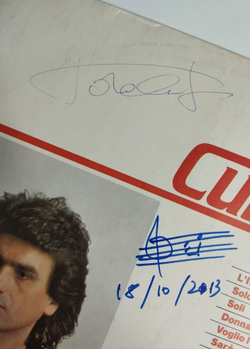 Винтажная виниловая пластинка LP Тото Кутуньо Toto Cutugno (СССР 1985) С Автографом