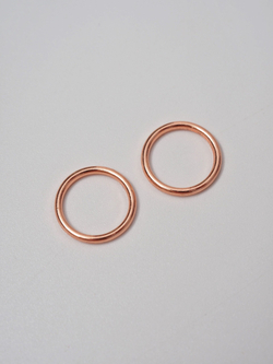 Кольцо, регулятор, регулятор сердечко и крючок для бюстгальтера розовое золото ширина 1 см