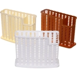 Подставка для столовых приборов пластиковая «Косичка» 18,5*14*6см 3секции