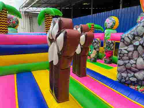 Коммерческий надувной батут «В гостях у зебры», 8*8*6 м