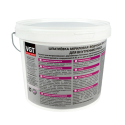 Шпатлевка для внутренних работ VGT, акриловая, 7,5 кг