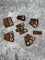 Номерки для ключей деревянные 2х5см