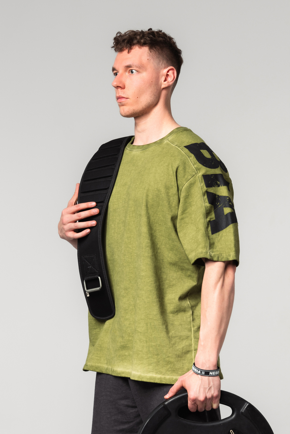 Футболка WASHED-OFF OVERSIZED T-SHIRT LIFTING CLUB 368