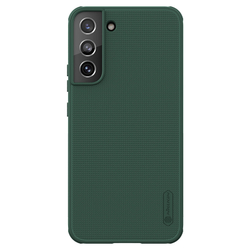 Усиленный чехол зеленого цвета от Nillkin для Samsung Galaxy S22, серия Super Frosted Shield Pro