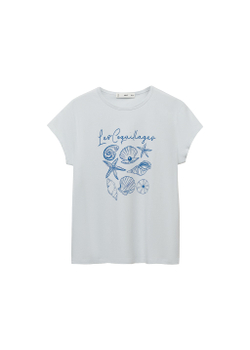 Хлопковая футболка с принтом