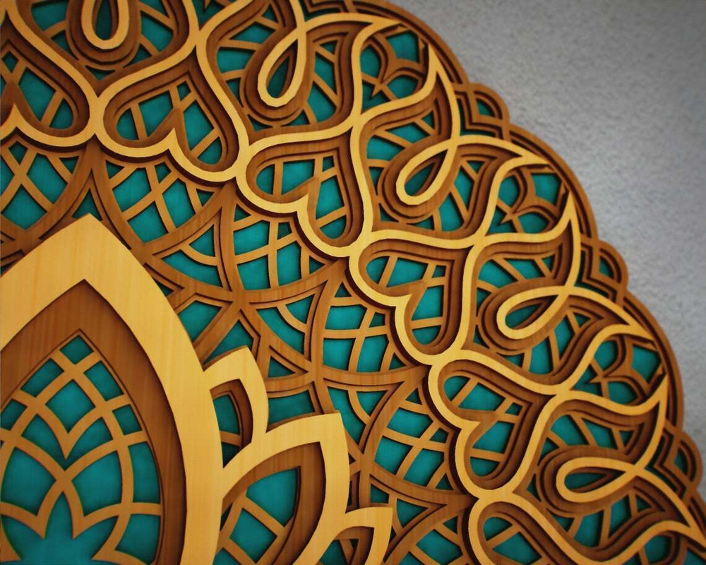 3D картина по номерам Мандала Сердце, SamCraft, подарочный набор для творчества