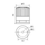 Светосигнальный маячок INNOCONT SL52B-024-RYG
