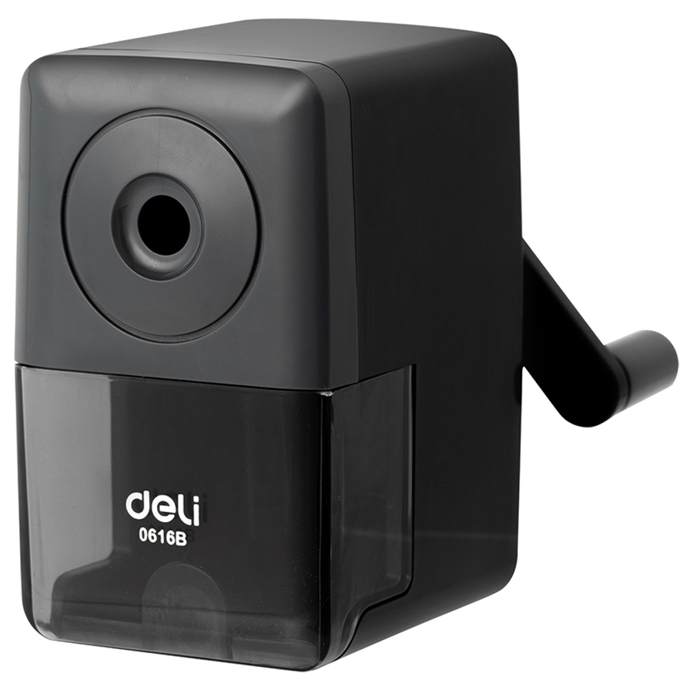 Точилка DELI "E0616B " механическая, с контейнером, экстра-острое лезвие, ассорти