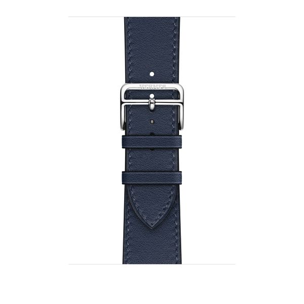 Умные часы Apple Watch Series 7 Hermès GPS + Cellular 45mm Silver Stainless Steel Case with Single Tour (Navy)