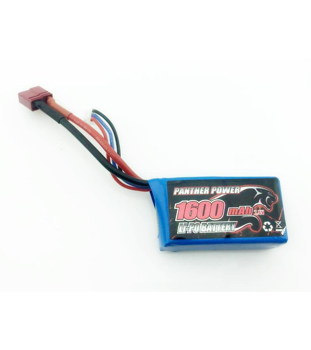 Аккумулятор Li-Po 1600mAh, 7,4V, T-plug для Remo Hobby 1/16