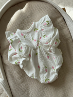 Боди с рюшами, Тюльпаны