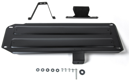 Защита топливного бака Rival для Mitsubishi L200 IV (V - 2.5D) 2006-2015/Mitsubishi L200 V (V - 2.4D) 2015-2019 2018-н.в., сталь 1.8 мм, с крепежом, штампованная, 111.4059.1