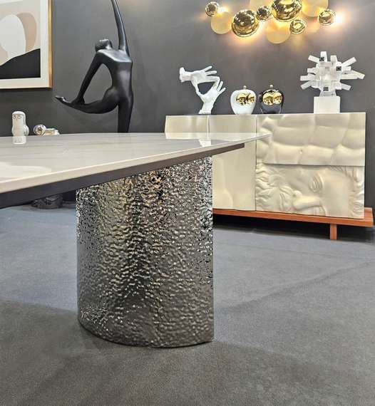 Стол Blevio 200х90 см, белый керамогранит