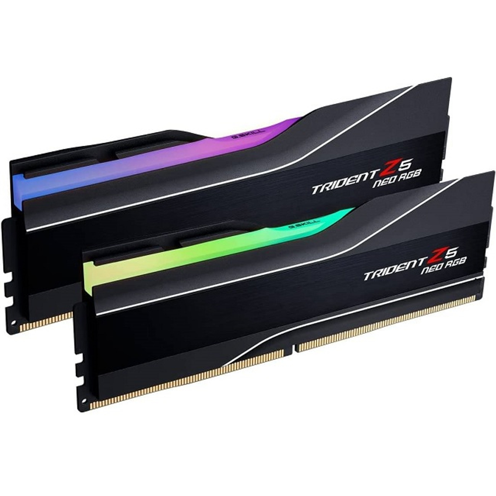 Модуль памяти DIMM DDR5 64Gb, 6000Mhz, 2x32Gb, G.Skill Trident Z5 Neo RGB Black (F5-6000J2836G32GX2-TZ5NR)